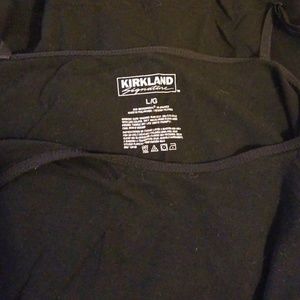 2 black tanks  Kirkland size Large